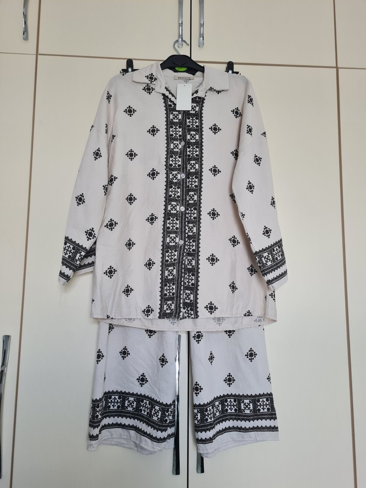 Brand New Boho Printed 2 Piece Coord Set