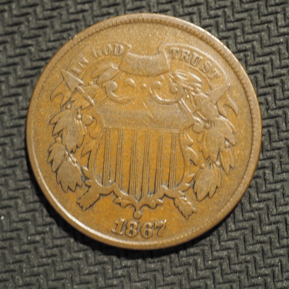 1867 2 CENT ***NICE COIN!*** - FREE SHIPPING! X5940