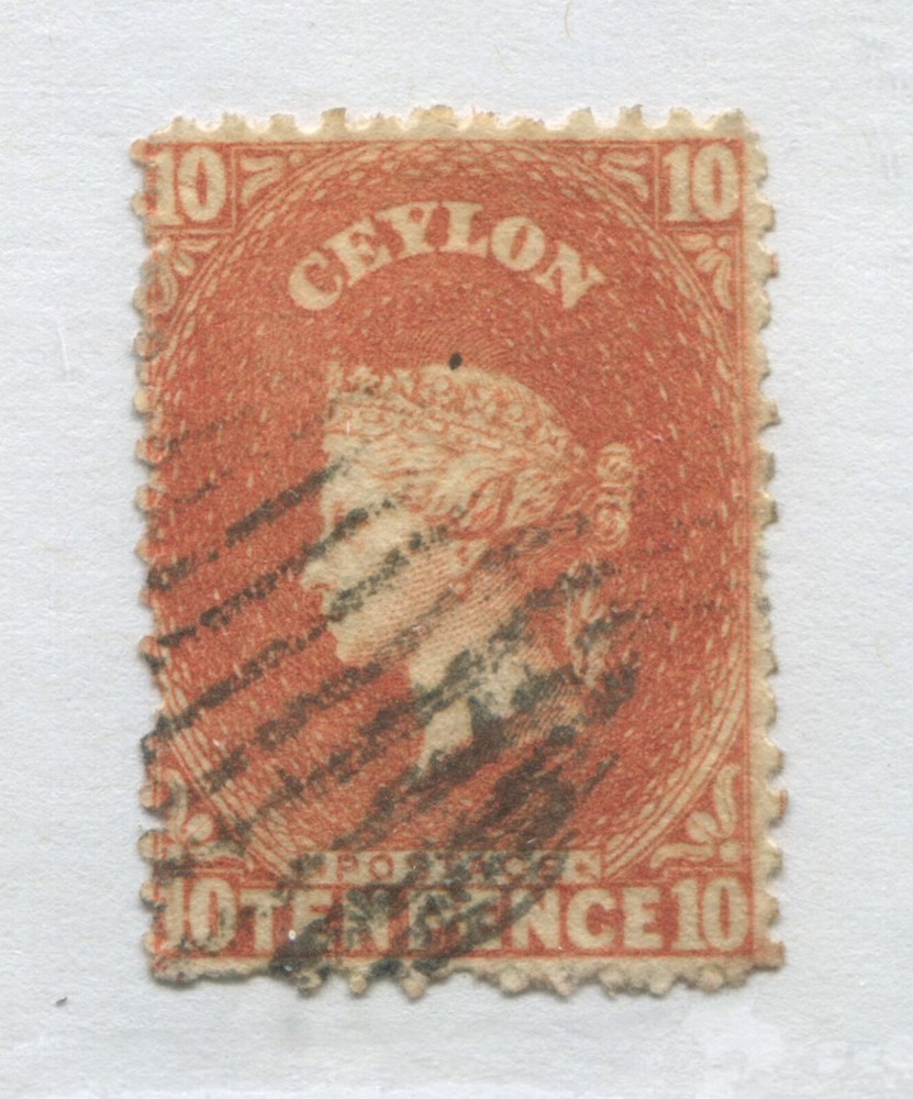Ceylon QV 1863 10d used