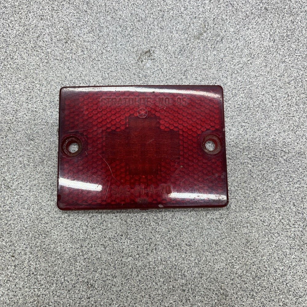 Stratolite No. 95 Miro-Flex Replacement Red Brake Tail Stop Light -  Lense Only
