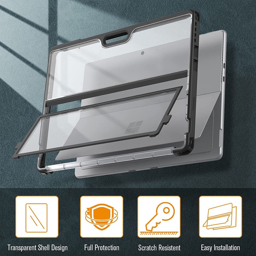 Hard Case for 13" Microsoft Surface Pro 9 (2022) Shockproof Folio Rugged Cover