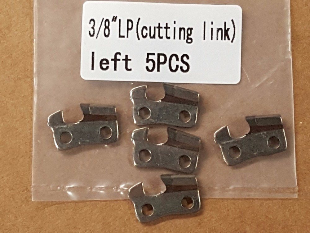 5pc x LEFT Side Cutting 3/8" Type 90 91 *Solid Carbide* Chainsaw Link Repair Set