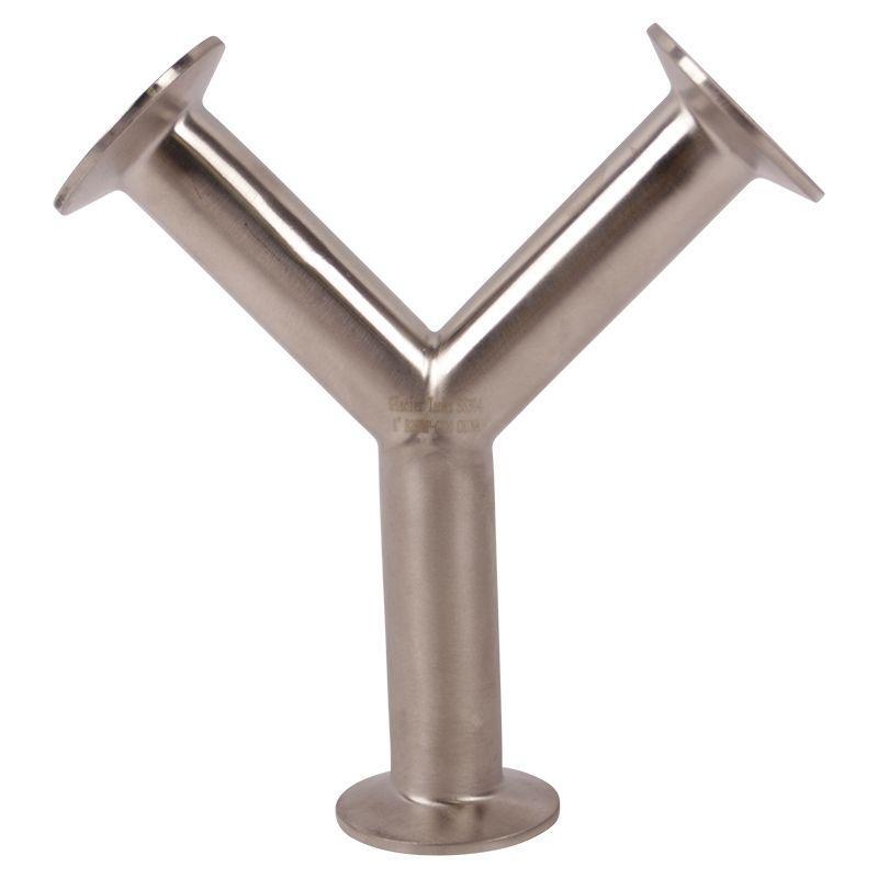 Wye | Tri Clamp 1 inch True - Sanitary SS304 (3 Pack)