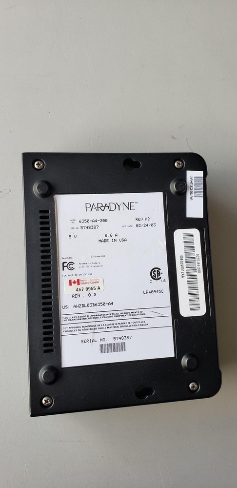 Paradyne 6350-A4-200 Bridge Modem