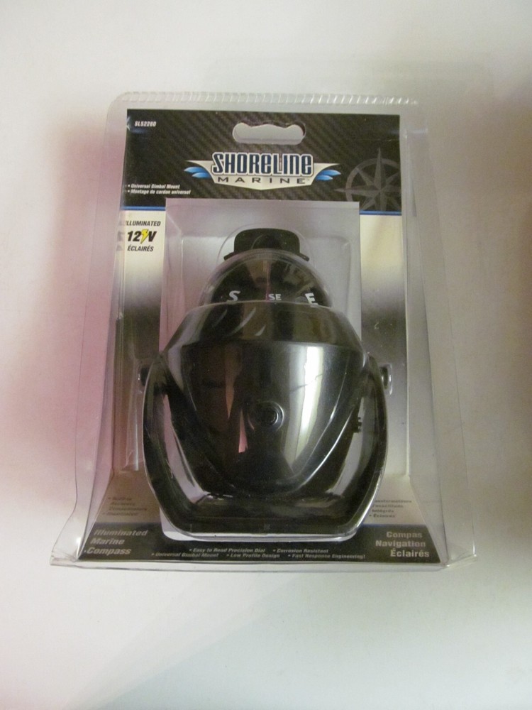 Shoreline Marine Illuminated Compass SL52280 New 12v