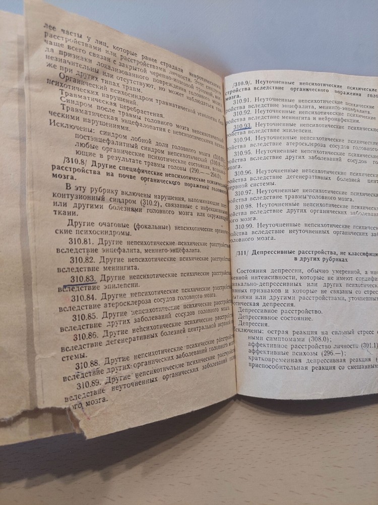 Soviet Book Samizdat Psychiatric Disorders ICD 9. Moscow 1982.