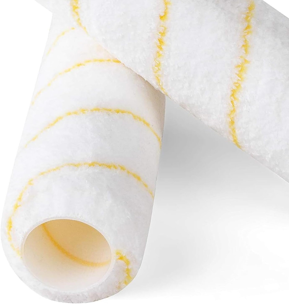 Great 5-Pack Paint Roller Covers 9 Inch, 3/8" Nap Microfiber Paint Roller Kit fo