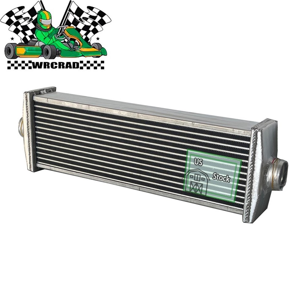 Universal Full Aluminum Performance Intercooler Fit J-Line Silver 2-Rows