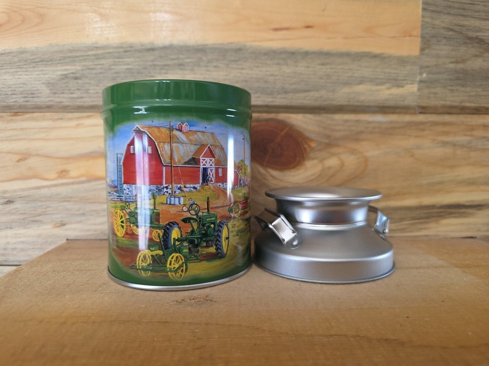 John Deere Milk Can Metal. 6x4". Beautiful Display