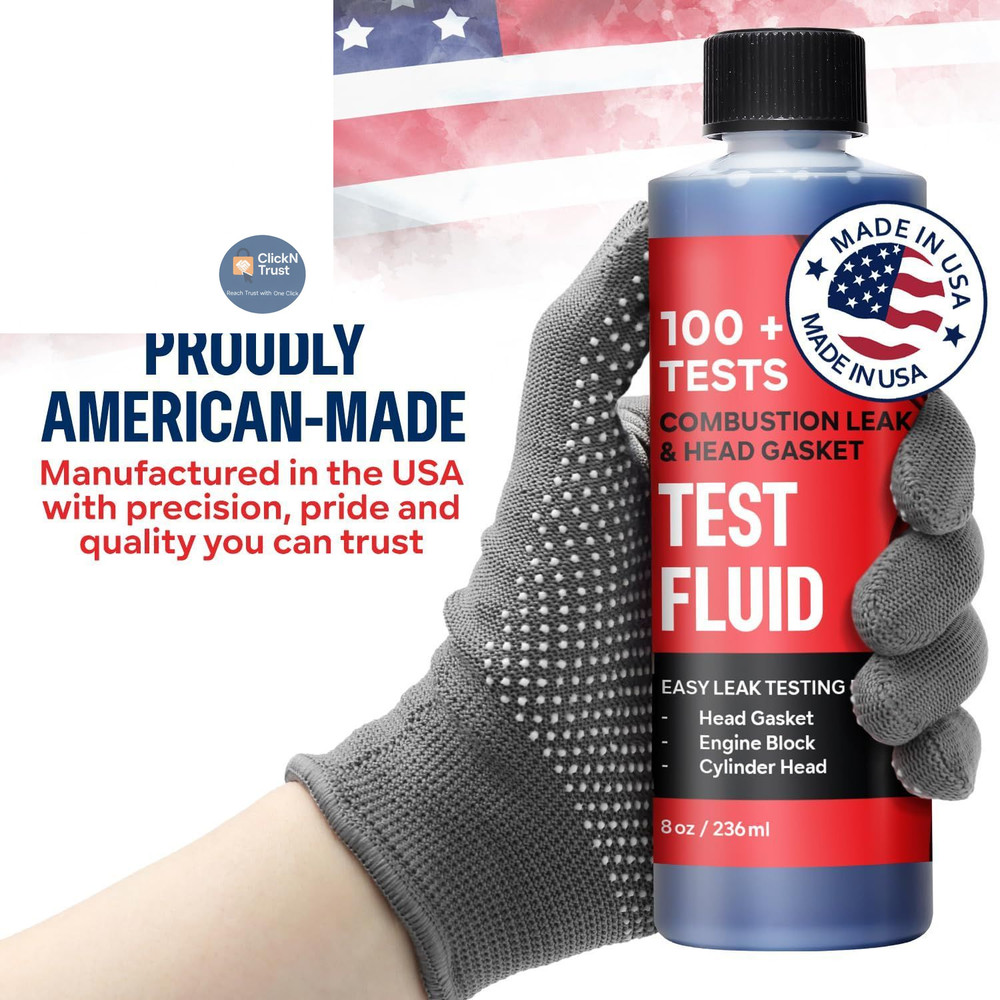 Combustion Leak + Head Gasket Test Kit - Over 100 Tests - Includes 8oz...