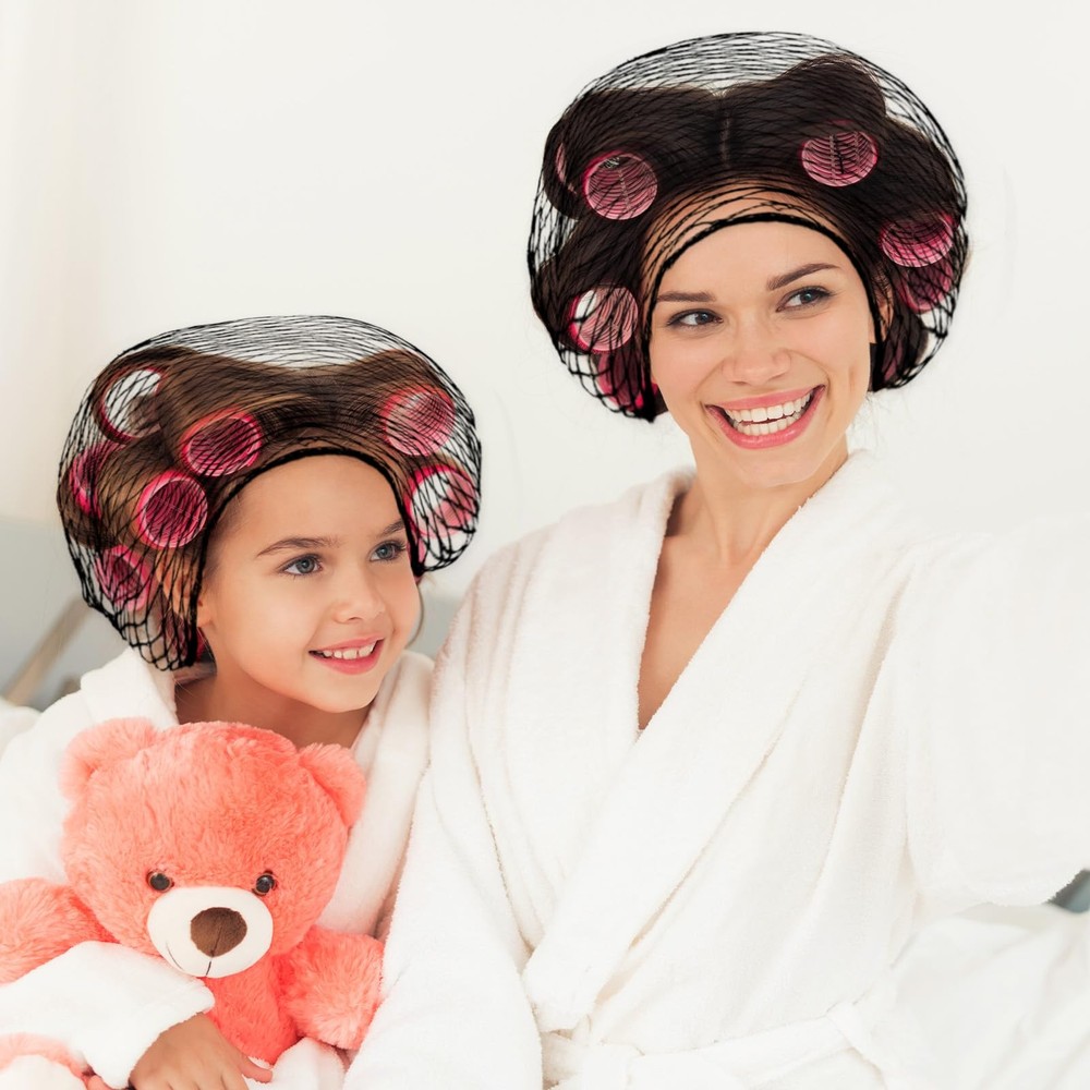Triangle Hair Net for Rollers, Mesh Hair Net Crochet Nets Hairs Roller Styling