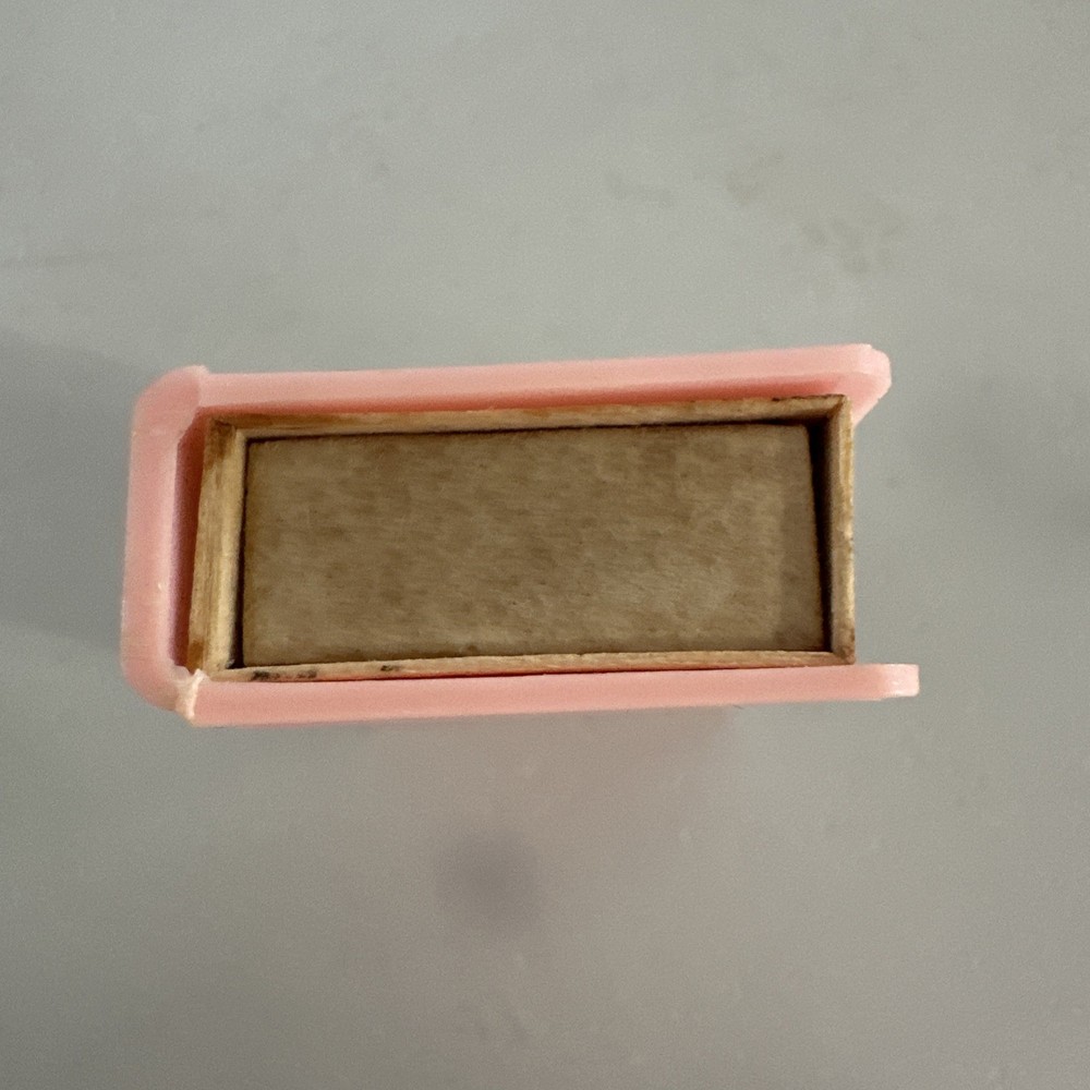 Vtg Pink Plastic Match Holder