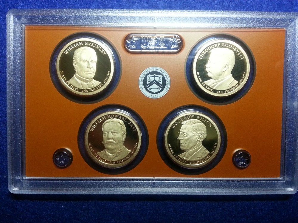 2013 S Presidential Dollar Proof Set No Box or COA