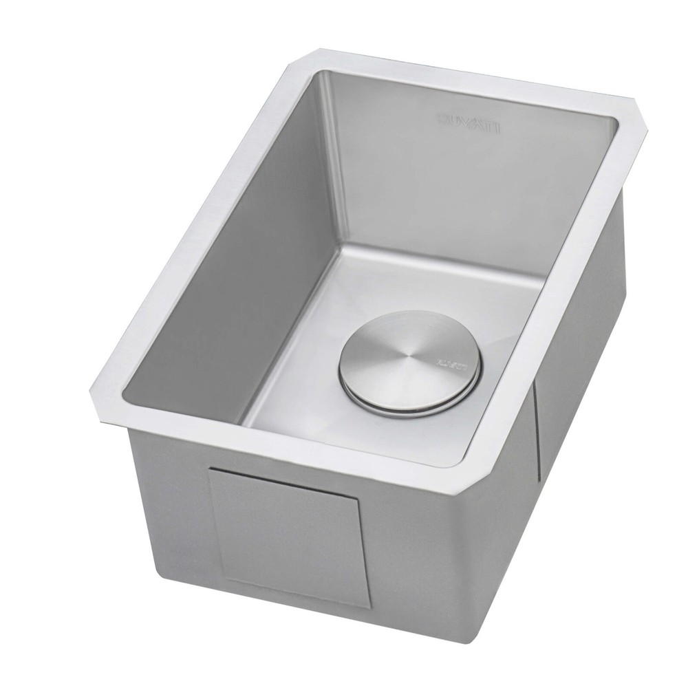 Ruvati 12" Undermount Bar Prep Single Bowl Kitchen Sink- RVH7112