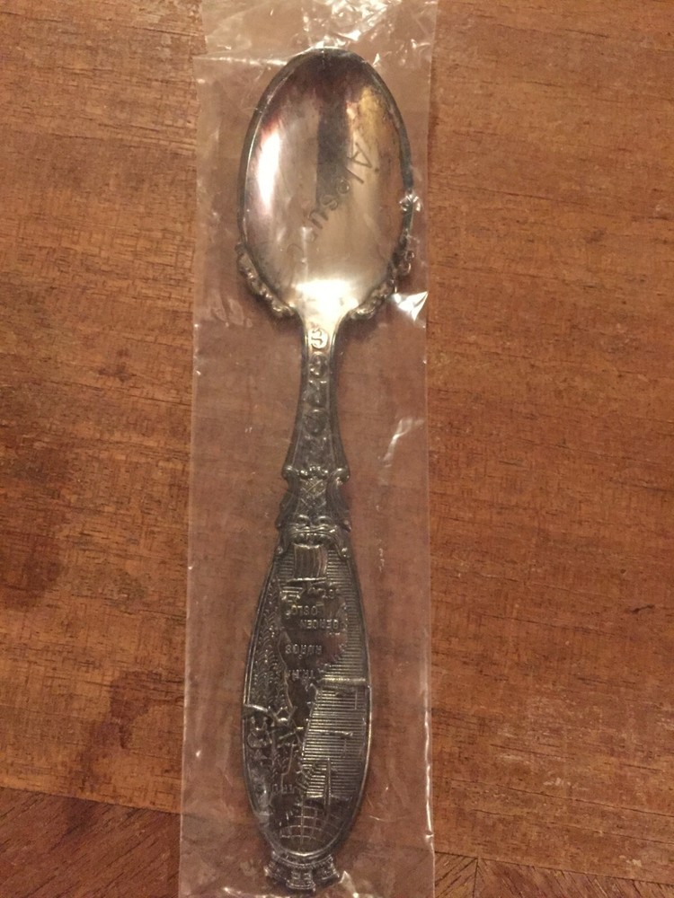 SILVER SPOON NORGG ALESUND DESIGN ON HANDLE NEW IN PACKAGE