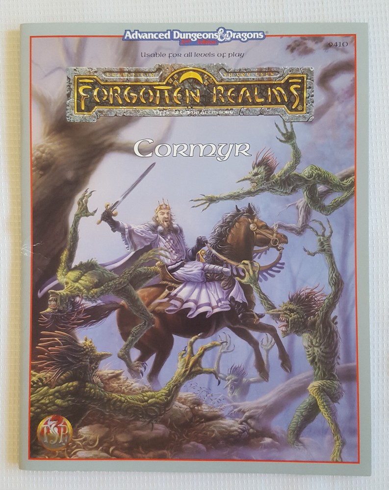 CORMYR FORGOTTEN REALMS 2ND EDITION DUNGEONS & DRAGONS TSR WITH MAP