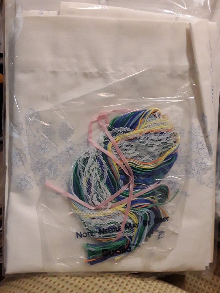 Bucilla Keepsake collection Katrina Kat 1992 Pillowcase cat doll