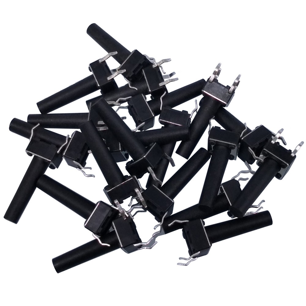 US Stock 20pcs 6x6x17mm Panel PCB Momentary Tactile Tact Push Button Switch DIP