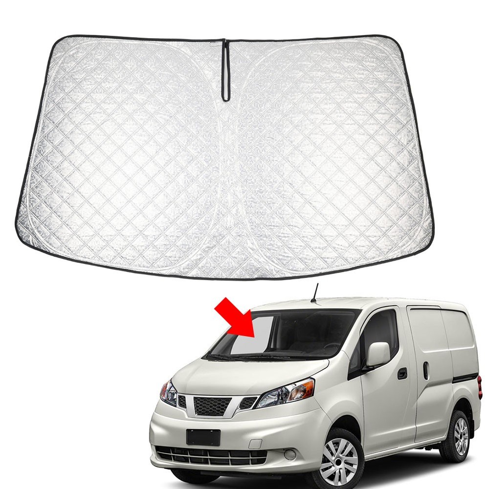 Car Foldable Windshield Sun Shade Visor Protector For Nissan NV200 Minivan 14-21