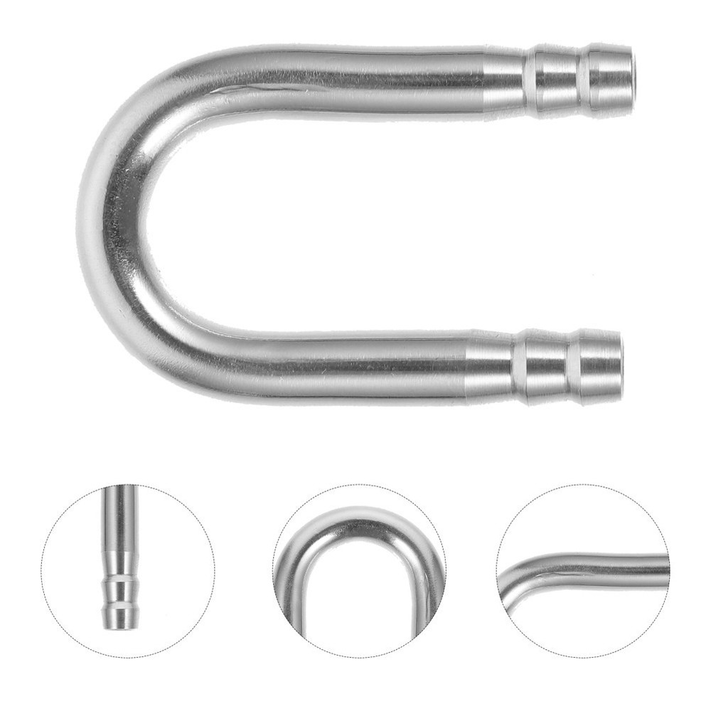 1PC U Shape Connector Pipe for Fish Tank Oxygen Pump with Durable Steel