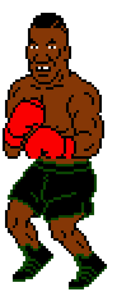 Mike Tyson Punch Out 8 Bit Sticker Decal XV