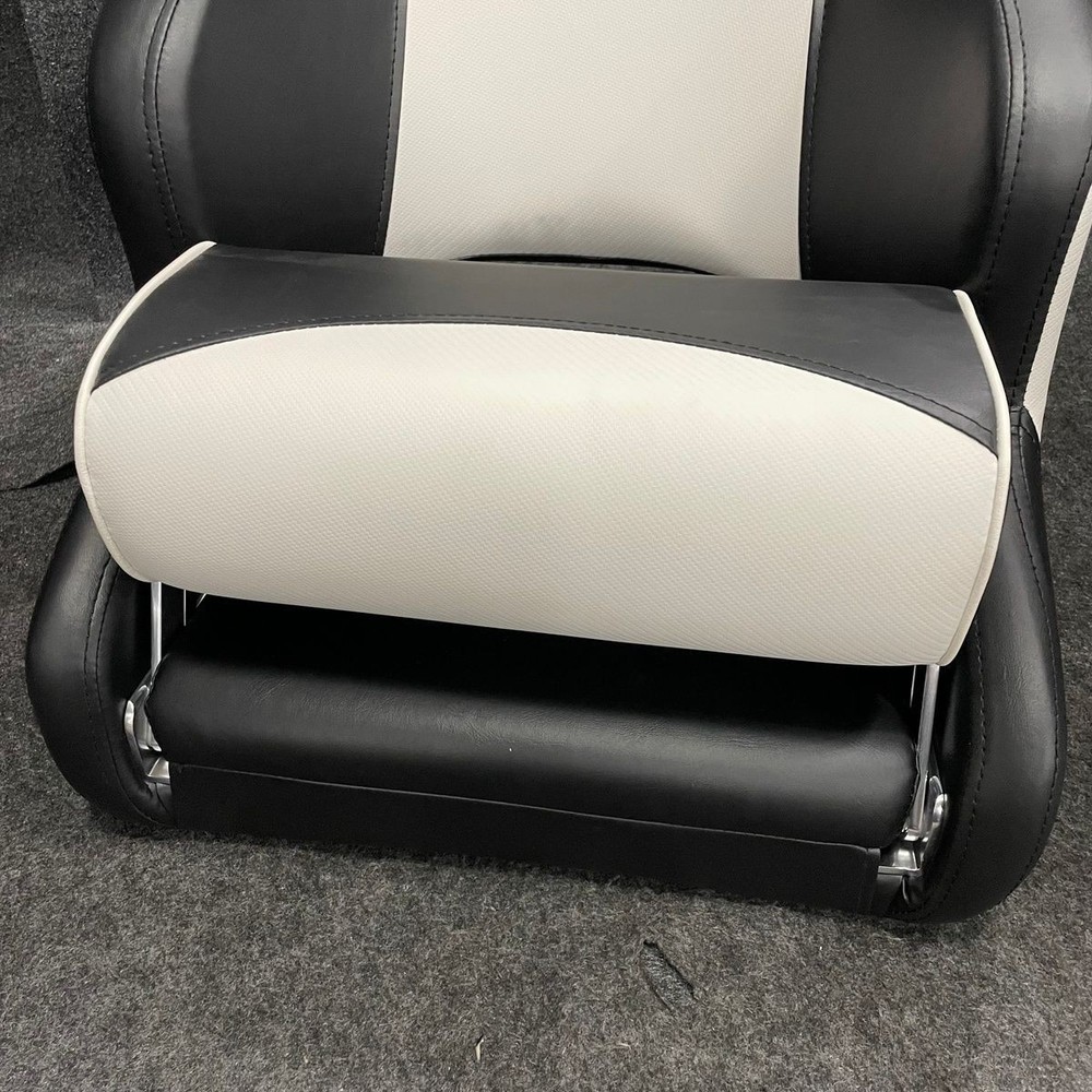 MSC Captain Boat Seat, Black/White*