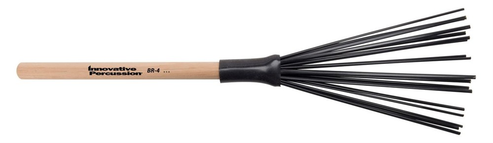 Innovative Percussion - BR-4 - Wood Handle Synthetic Brushes - Heavy
