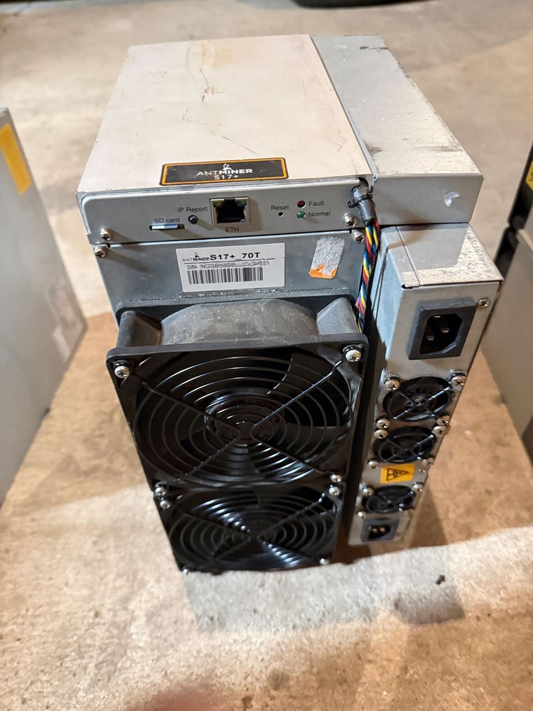 Bitmain S17+ 70TH/s ASIC Bitcoin Miner – Used/As is - PLEASE READ DESCRIPTION