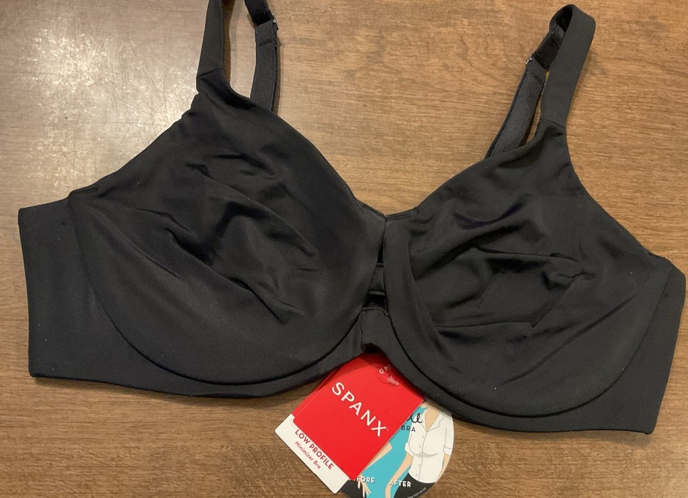 SPANX Low Profile Minimizer Unlined Full Coverage 30035R Black 34D NWT