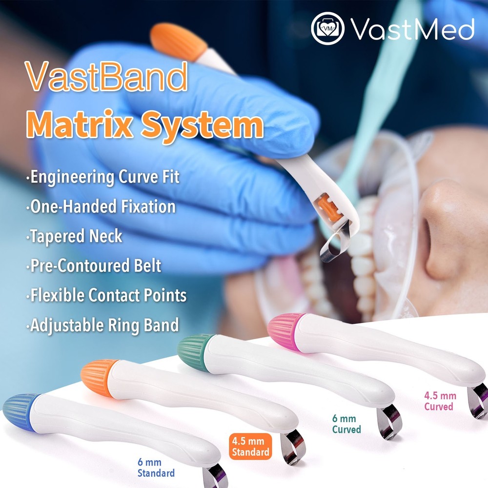 Dental Matrix Bands, Multiple Sizes by Vastmed