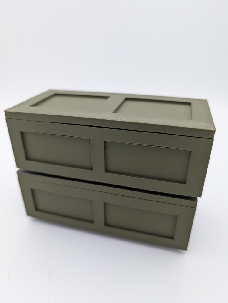 3D Printed Ammo Boxes / Footlocker style - 22lr- 80 Rounds - Stackable