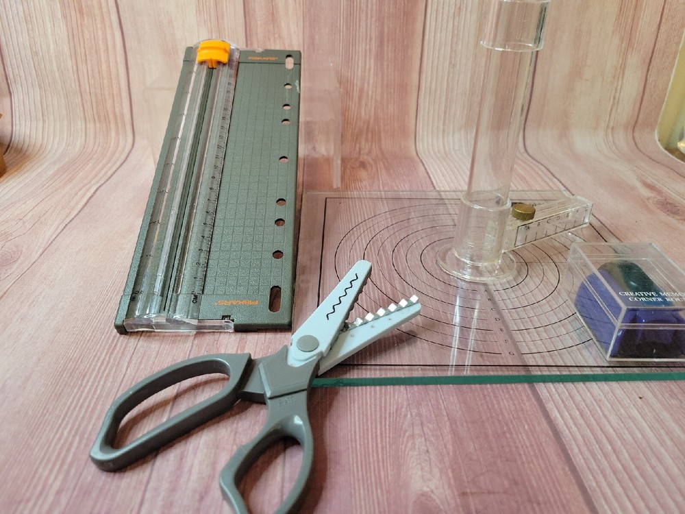 Creative Memories Circle Cutter Glass Tray Mat Rotating Blade