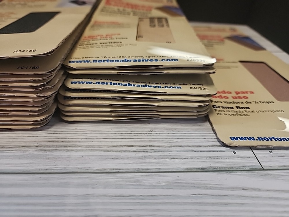 Norton Sandpaper Sheets Lot