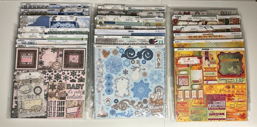 Bo Bunny 12 x 12 Misc Paper Kits-Multiples Variations Available- U Choose