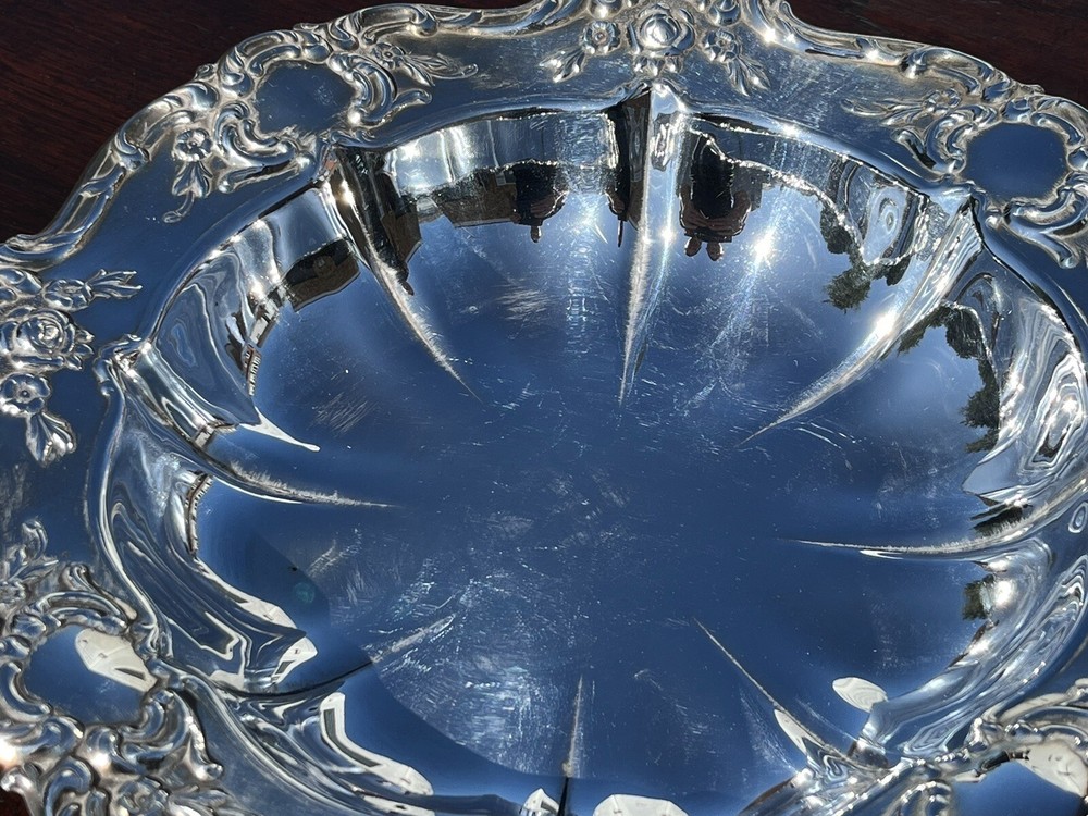 Antique Silver Plate Fruit Bowl