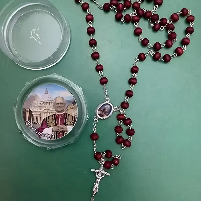 Blessed Rose Petal Rosary - Pope Leo XIV Angelus Edition from Rome