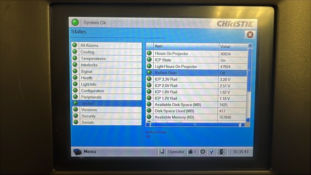 Christie CP2210 Cinema Projector