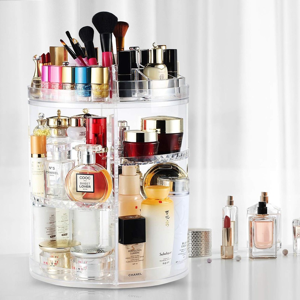 Boxalls Makeup Organizer Rotating, 8-Layer Large Capacity Cosmetics Organizer...