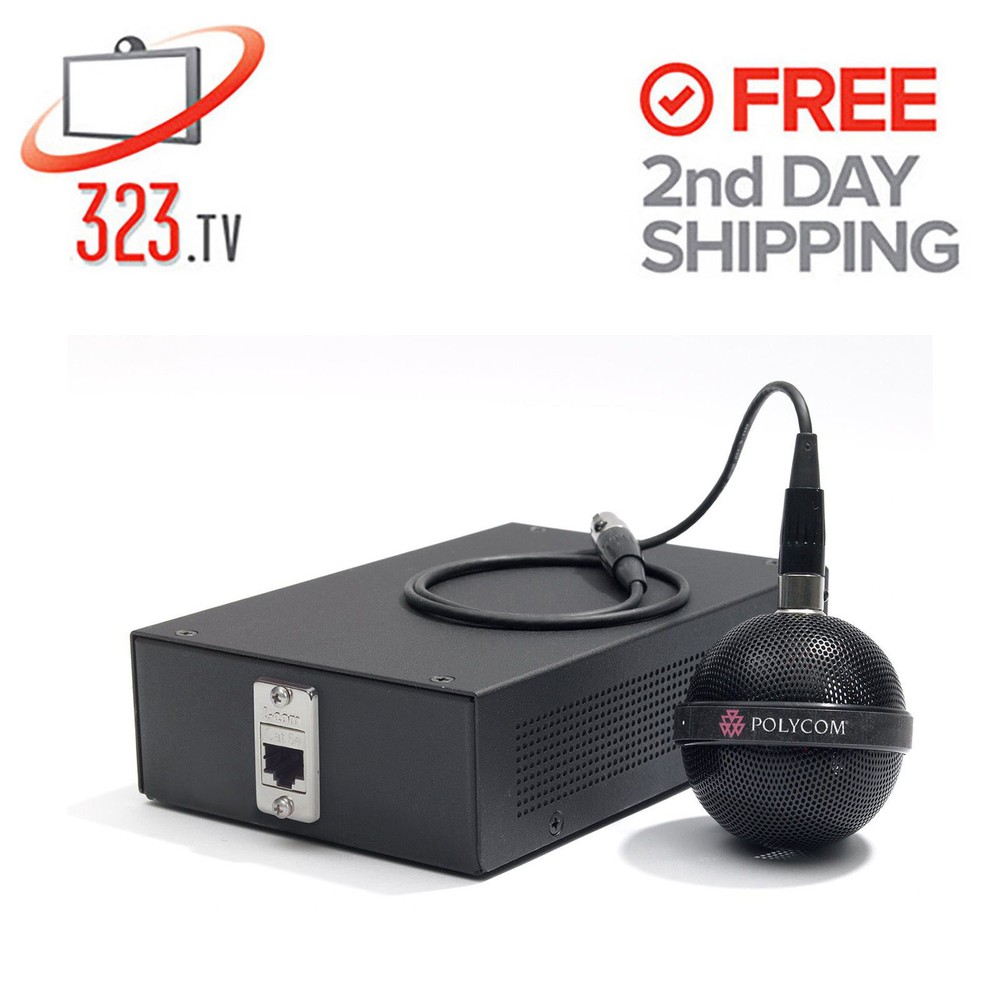 Polycom Ceiling Microphone Array - Black - Complete Polycom Ceiling Mic Kit