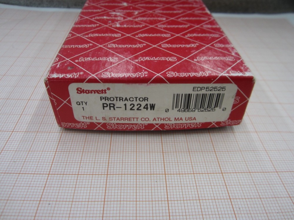 Starrett PR-1224W Protractor Head for Combination Squares & Protractors with Box