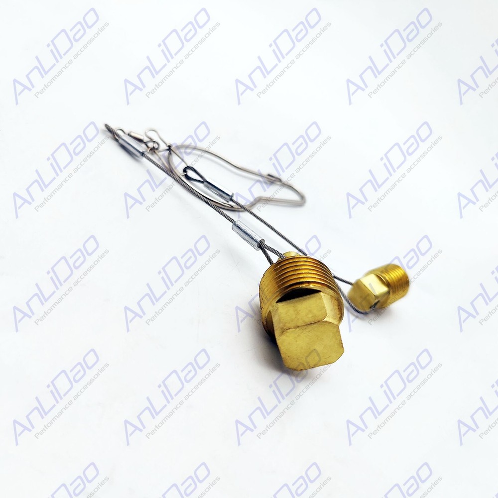 Fits Mercury Marine New Drain Plug & Tether Kit 862827