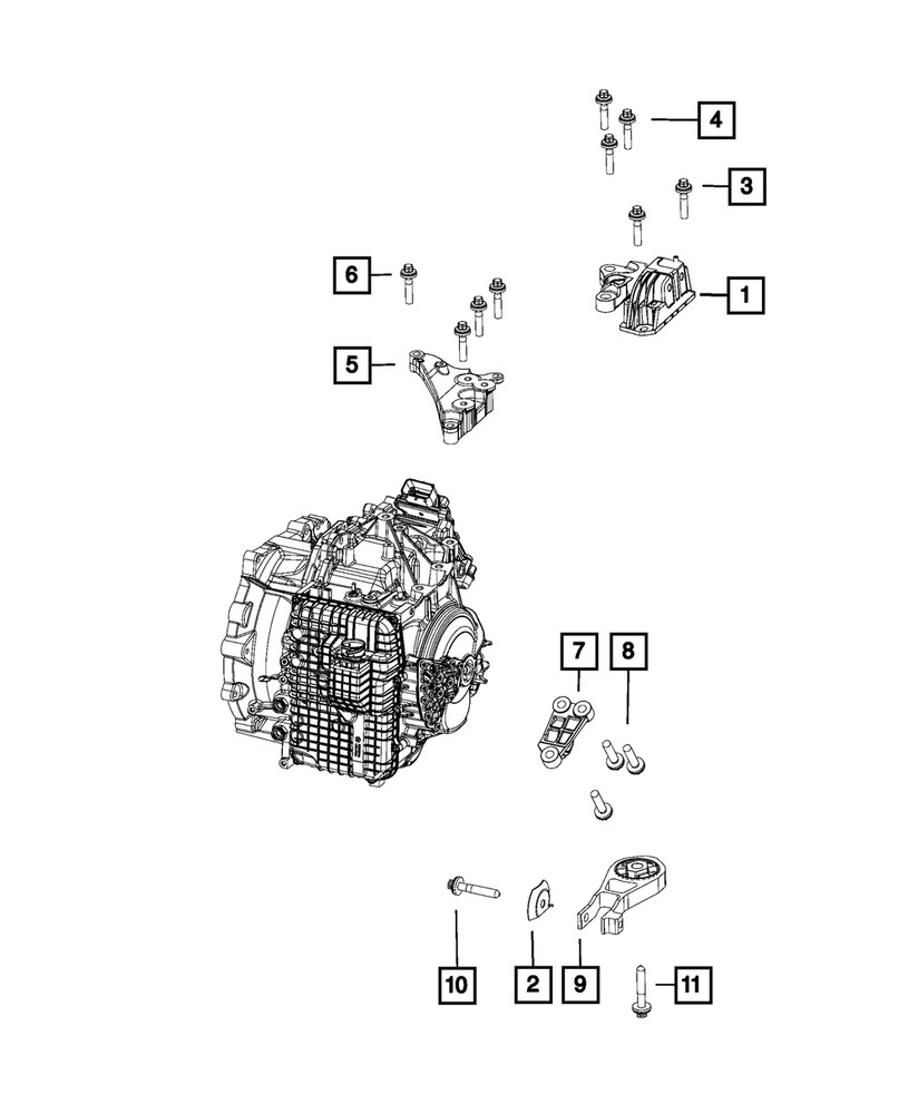 Genuine Mopar Engine Isolator 68439620AA