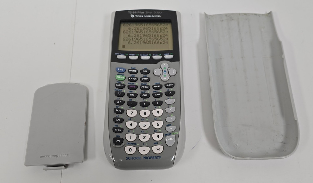 TEXAS INSTRUMENTS TI-84 PLUS SILVER EDITION GRAPHING CALCULATOR