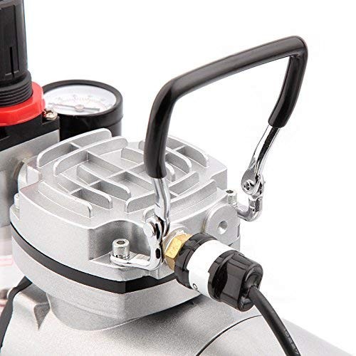 Airbrush Compressor AS18-2, Basic Mini Compressor, 4 Bar/Auto Stop for Hobby ...