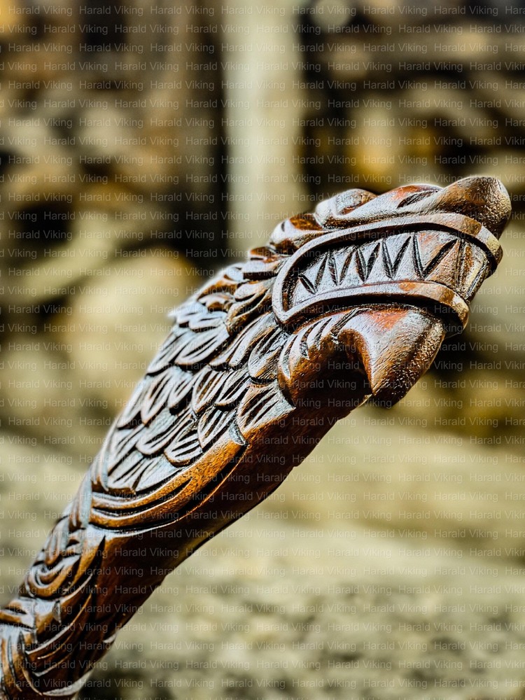 Custom Hand Forged Viking Axe with Wolf Head Engraved Handle Personalized Axe.