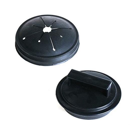 Waste King Black Disposer EZ Mount Garbage Disposal Stopper and Splash Guard