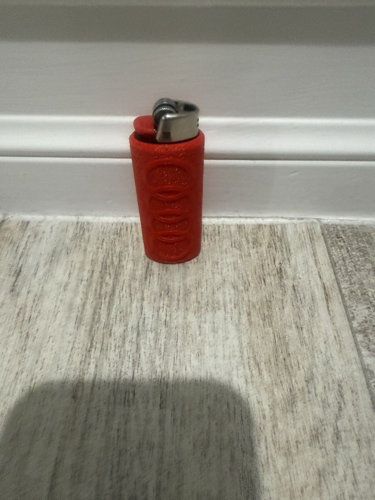 3D Printed Lighter Sleeve Case – Fits Bic – Textured Custom Designs