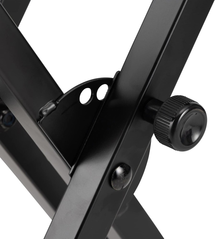 On-Stage KS7191 Classic Double-X Keyboard Stand,Black