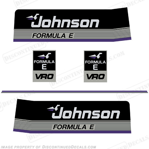 Fits Johnson 75hp Formula E Decals - 1986 (Purple)