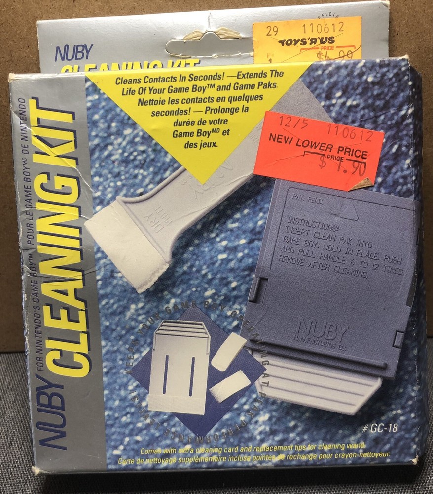 Nintendo GameBoy Nuby Cleaning Kit  Box Open (NOS)